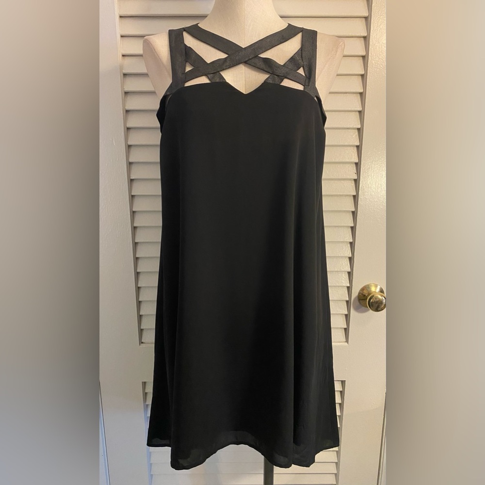 Black Mod “Express” Shift Dress- Size Small